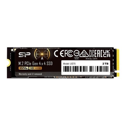Silicon Power Dysk SSD Silicon Power US75 2TB M.2 PCIe Gen4x4 NVMe 1.4 7000/6500 MB/s