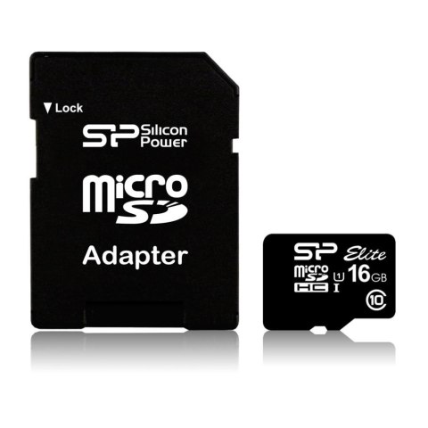 Silicon Power Karta pamięci MicroSDHC Silicon Power Elite UHS-1 16GB CL10 + adapter