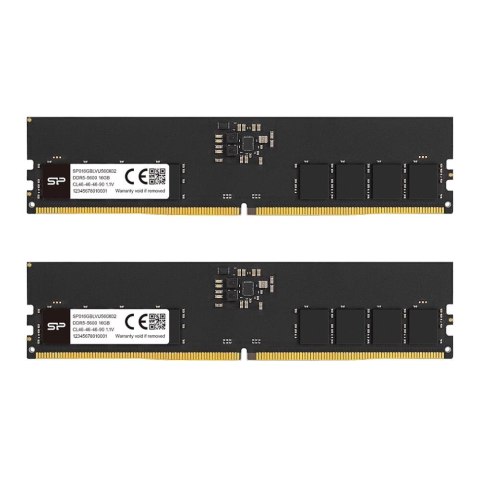 Silicon Power Pamięć DDR5 Silicon Power 32GB (2x16GB) 5600MHz CL46 1,1V Black