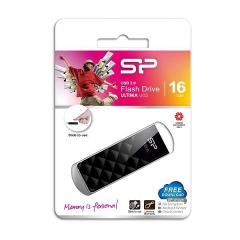 Silicon Power Pendrive Silicon Power 16GB Ultima U03 Diamond Cut Black