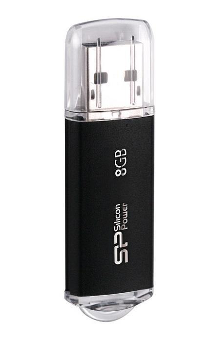 Silicon Power Pendrive Silicon Power Ultima II M01 8GB USB 2.0 kolor czarny ALU