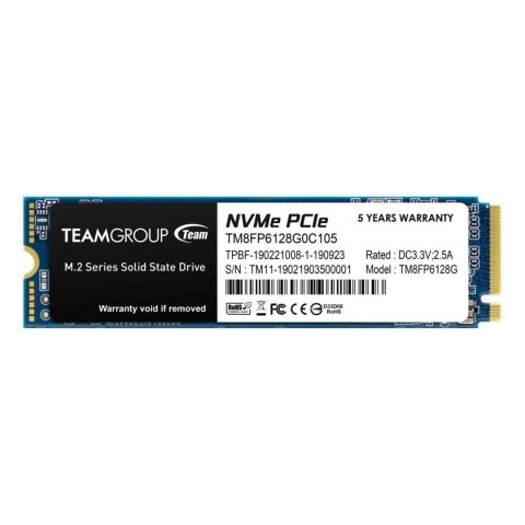Team Group Dysk SSD Team Group MP33 128GB M.2 2280 PCIe (1500/500)