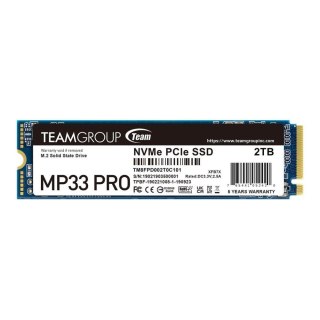 Team Group Dysk SSD Team Group MP33 PRO 2TB M.2 2280 PCIe NVMe Gen3 x4 (3500/3000 MB/s)