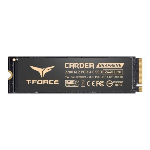 Team Group Dysk SSD Team Group T-FORCE Cardea Z440 Lite 500GB M.2 2280 PCIe NVMe Gen4 x4 (5000/3800 MB/s)