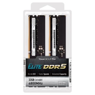 Team Group Pamięć DDR5 Team Group ELITE 32GB (2x16GB) 4800MHz CL40 1,1V Black