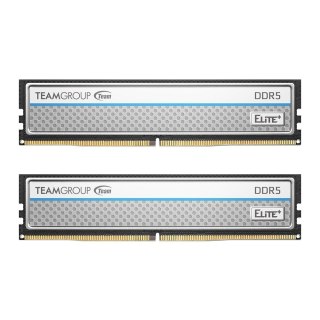 Team Group Pamięć DDR5 Team Group ELITE Plus 64GB (2x32GB) 6400MHz CL52 1,1V Silver