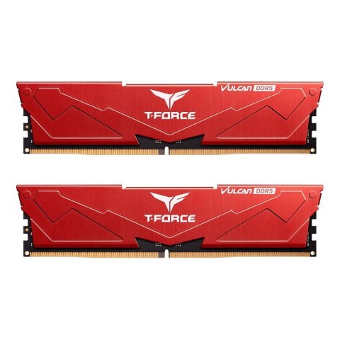 Team Group Pamięć DDR5 Team Group T-FORCE VULCAN 32GB (2x16GB) 6400MHz CL32 1,35V Czerwona