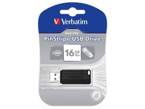 Verbatim Pendrive Verbatim 16GB PINSTRIPE USB 2.0