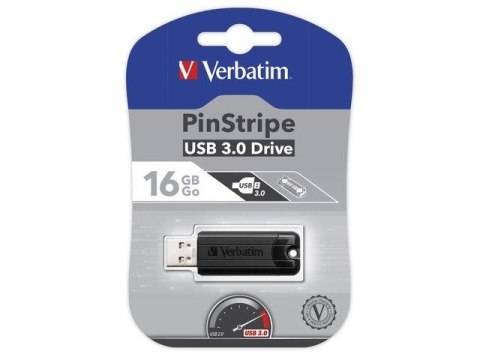 Verbatim Pendrive Verbatim 16GB PinStripe USB 3.0