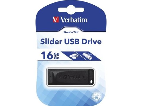 Verbatim Pendrive Verbatim 16GB Slider USB 2.0