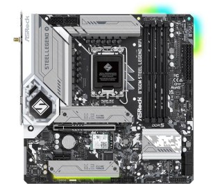 ASRock Płyta ASRock B760M STEEL LEGEND WIFI /B760/DDR5/SATA3/M.2/USB3.1/WiFi/BT/PCIe5.0/s.1700/mATX