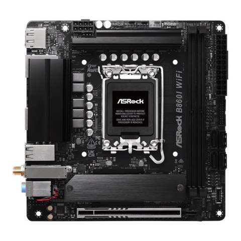ASRock Płyta ASRock B860I WiFi /B860/DDR5/SATA3/M.2/USB3.2/WiFi/BT/PCIe5.0/s.1851/Mini-ITX