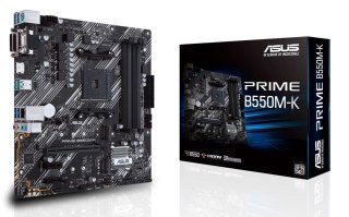 Asus Płyta Asus PRIME B550M-K /AMD B550/SATA3/M.2/USB3.1/PCIe4.0/AM4/mATX