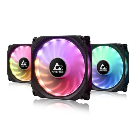 Chieftec Zestaw wentylatorów Chieftec CF-3012-RGB 3x120mm RGB