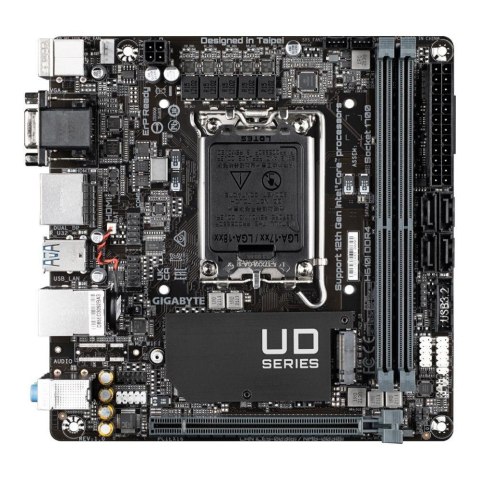 Gigabyte Płyta Gigabyte H610I DDR4 /H610/DDR4/SATA3/M.2/USB3.0/PCIe4.0/s.1700/mITX