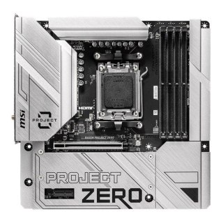 MSI Płyta MSI B650M PROJECT ZERO /AMD B650/DDR5/SATA3/M.2/USB3.2/WiFi/BT/PCIe4.0/AM5/mATX