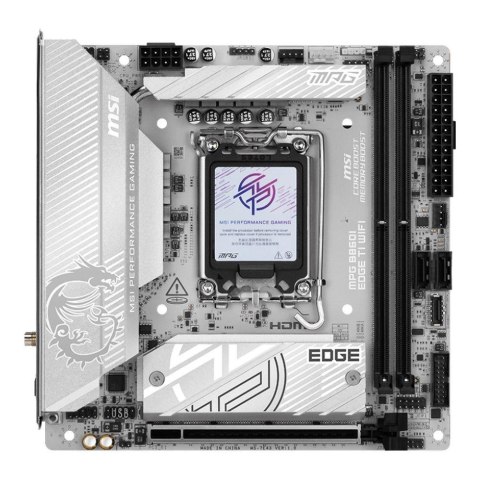MSI Płyta MSI MPG B860I EDGE TI WIFI /B860/DDR5/SATA3/M.2/TB4/WiFi/BT/PCIe5.0/s.1851/Mini-ITX