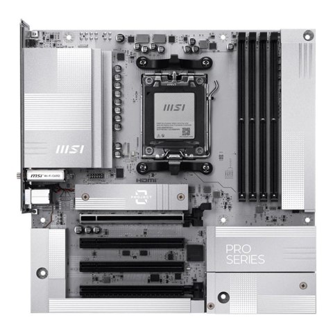 MSI Płyta MSI PRO B850M-A WIFI PZ /AMD B850/DDR5/SATA3/M.2/USB3.1/WiFi/BT/PCIe5.0/AM5/mATX