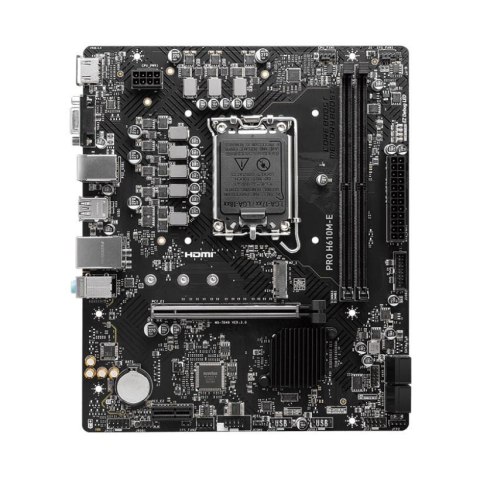 MSI Płyta MSI PRO H610M-E /H610/DDR5/SATA3/M.2/USB3.0/PCIe4.0/s.1700/mATX