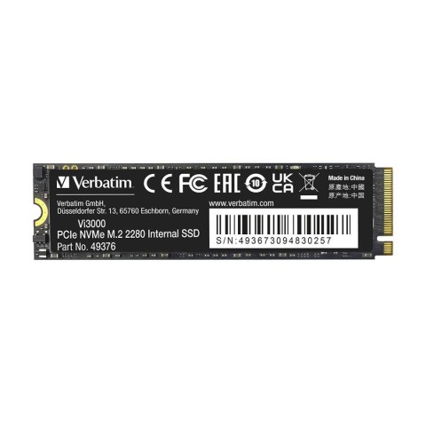 Verbatim Dysk SSD Verbatim Vi3000 2TB M.2 2280 PCIe Gen3 NVME (3100/2200 MB/s)