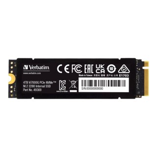 Verbatim Dysk SSD Verbatim Vi7000G 4TB M.2 2280 PCIe Gen4 NVME (7000/6400 MB/s)