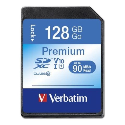 Verbatim Karta pamięci SDXC Verbatim Premium U1 128GB (90 MB/s) Class 10 UHS-1 V10