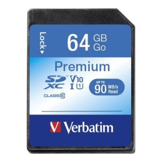 Verbatim Karta pamięci SDXC Verbatim Premium U1 64GB (90 MB/s) Class 10 UHS-1 V10