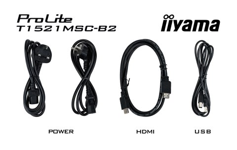 IIYAMA Monitor dotykowy T1521MSC-B2 15 cali PCAP bezel free front