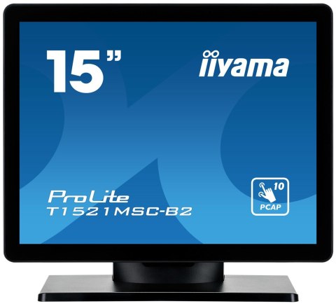 IIYAMA Monitor dotykowy T1521MSC-B2 15 cali PCAP bezel free front