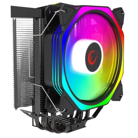 Rampage Chłodzenie CPU Rampage OCTAGONC50-BLACK LGA1700/AM5 1800RPM wentylator 120mm ARGB PWM