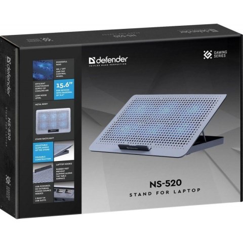 Defender Podstawka chłodząca NS-520 6W 2XUSB RGB