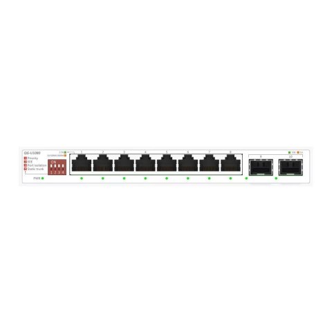 Asus Przełącznik niezarządzalny QG-U1080 8 portów 2.5G + 2 porty 10G SFP+