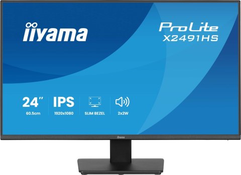 IIYAMA Iiyama ProLite X2491HS-B1 monitor komputerowy 60,5 cm (23.8") 1920 x 1080 px Full HD LCD Czarny