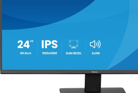 IIYAMA Iiyama ProLite X2491HS-B1 monitor komputerowy 60,5 cm (23.8") 1920 x 1080 px Full HD LCD Czarny