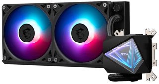 MSI MSI MAG Coreliquid I240 Obudowa komputera Chłodnica cieczy all-in-one 12 cm Czarny 1 szt.