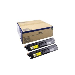 Brother Brother TN-329YTWIN kaseta z tonerem 2 szt. Oryginalny Żółty