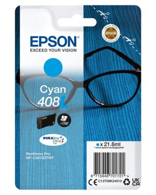 Epson Epson 408L DURABrite Ultra nabój z tuszem 1 szt. Oryginalny Wysoka (XL) wydajność Cyjan