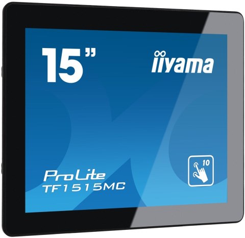 IIYAMA Iiyama TF1515MC-B2 monitor komputerowy 38,1 cm (15") 1024 x 768 px XGA LED Ekran dotykowy Czarny