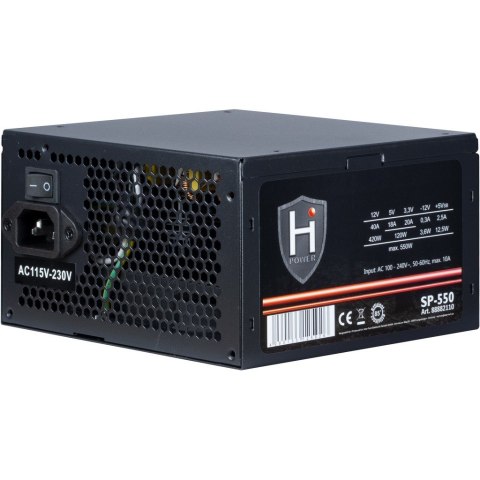 Inter-Tech Inter-Tech HIPOWER SP-550 moduł zasilaczy 550 W 20+4 pin ATX ATX Czarny