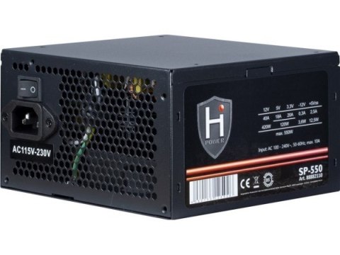 Inter-Tech Inter-Tech HIPOWER SP-550 moduł zasilaczy 550 W 20+4 pin ATX ATX Czarny