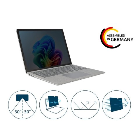 Kensington Kensington Filtr prywatyzujący do Surface Laptop Go 1/2/3, zaciemniający z 2 boków, zakładany