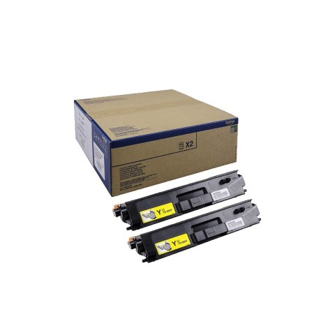 Brother Brother TN-900YTWIN kaseta z tonerem 2 szt. Oryginalny Żółty