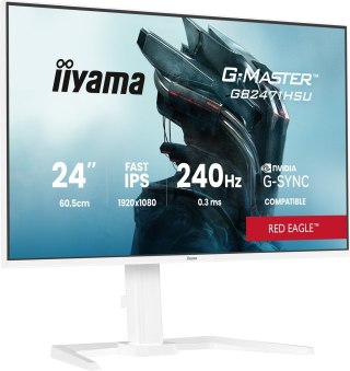 IIYAMA Iiyama G-MASTER GB2471HSU-W1 monitor komputerowy 60,5 cm (23.8") 1920 x 1080 px Full HD LED Biały