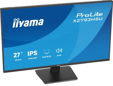 IIYAMA Iiyama ProLite X2793HSU-B1 monitor komputerowy 68,6 cm (27") 1920 x 1080 px Full HD LED Czarny