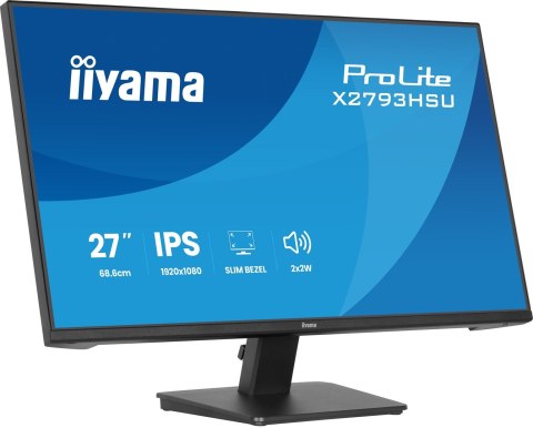 IIYAMA Iiyama ProLite X2793HSU-B1 monitor komputerowy 68,6 cm (27") 1920 x 1080 px Full HD LED Czarny