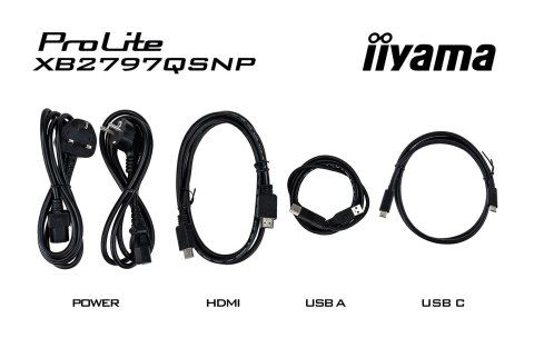 IIYAMA Iiyama ProLite XB2797QSNP-B1 monitor komputerowy 68,6 cm (27") 2560 x 1440 px Quad HD LED Czarny