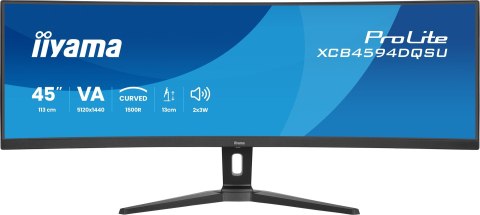 IIYAMA Iiyama ProLite XCB4594DQSU-B1 monitor komputerowy 113 cm (44.5") 5120 x 1440 px Dual QHD LED Czarny