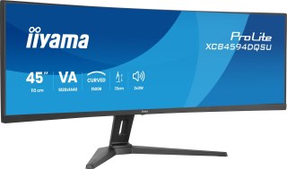 IIYAMA Iiyama ProLite XCB4594DQSU-B1 monitor komputerowy 113 cm (44.5") 5120 x 1440 px Dual QHD LED Czarny