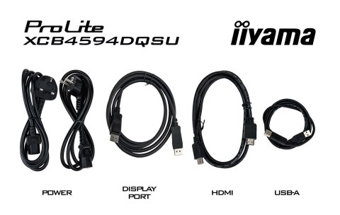 IIYAMA Iiyama ProLite XCB4594DQSU-B1 monitor komputerowy 113 cm (44.5") 5120 x 1440 px Dual QHD LED Czarny