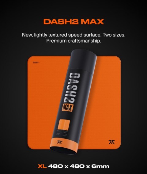 No name Fnatic DASH2 MAX Podkładka dla graczy Pomarańczowy